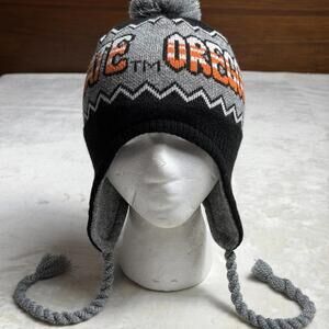 Oregon State Beavers Knit Ear Flap Tassel Pom Beanie Knit TOW NCAA Pac-12